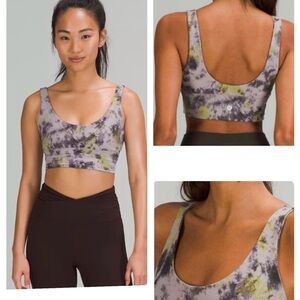 lululemon Align™ Bra reversible tie dye green grey purple size 6